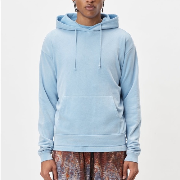 BNWT Sizes M (2) & L (3)- John Elliott Exposure Pullover Hoodie Stratus Blue - Picture 2 of 6
